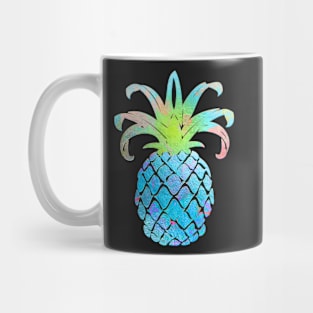 Aloha pineapples, iridescent blue Mug